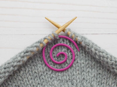 Pink Spiral Cable Needle | Knitting Notions