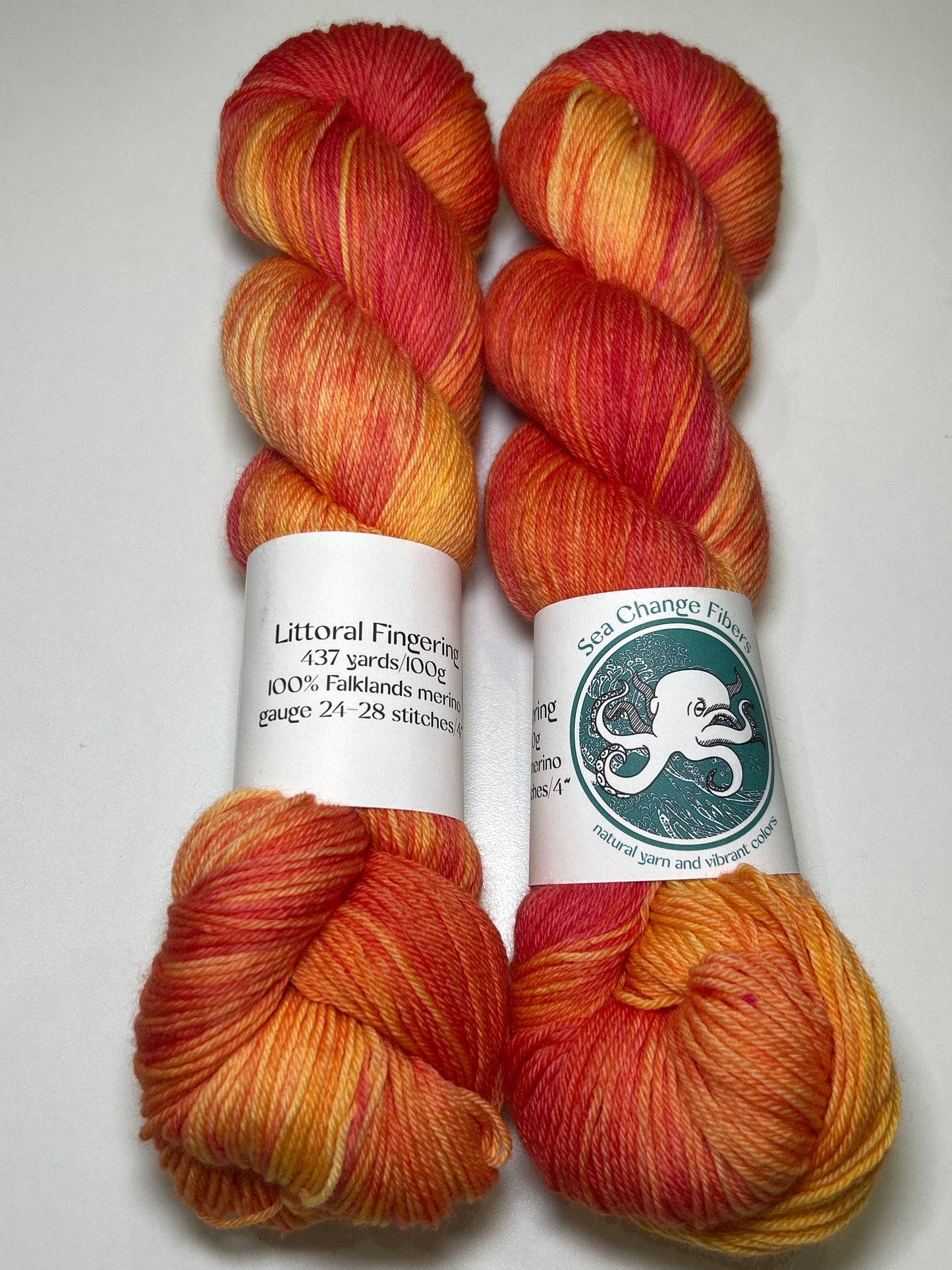Sea Change Fibers Littoral Fingering ✧ 100% Falklands Merino