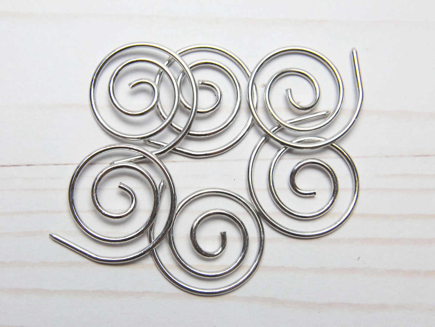 Silver Spiral Cable Needle | Knitting Notions Tools