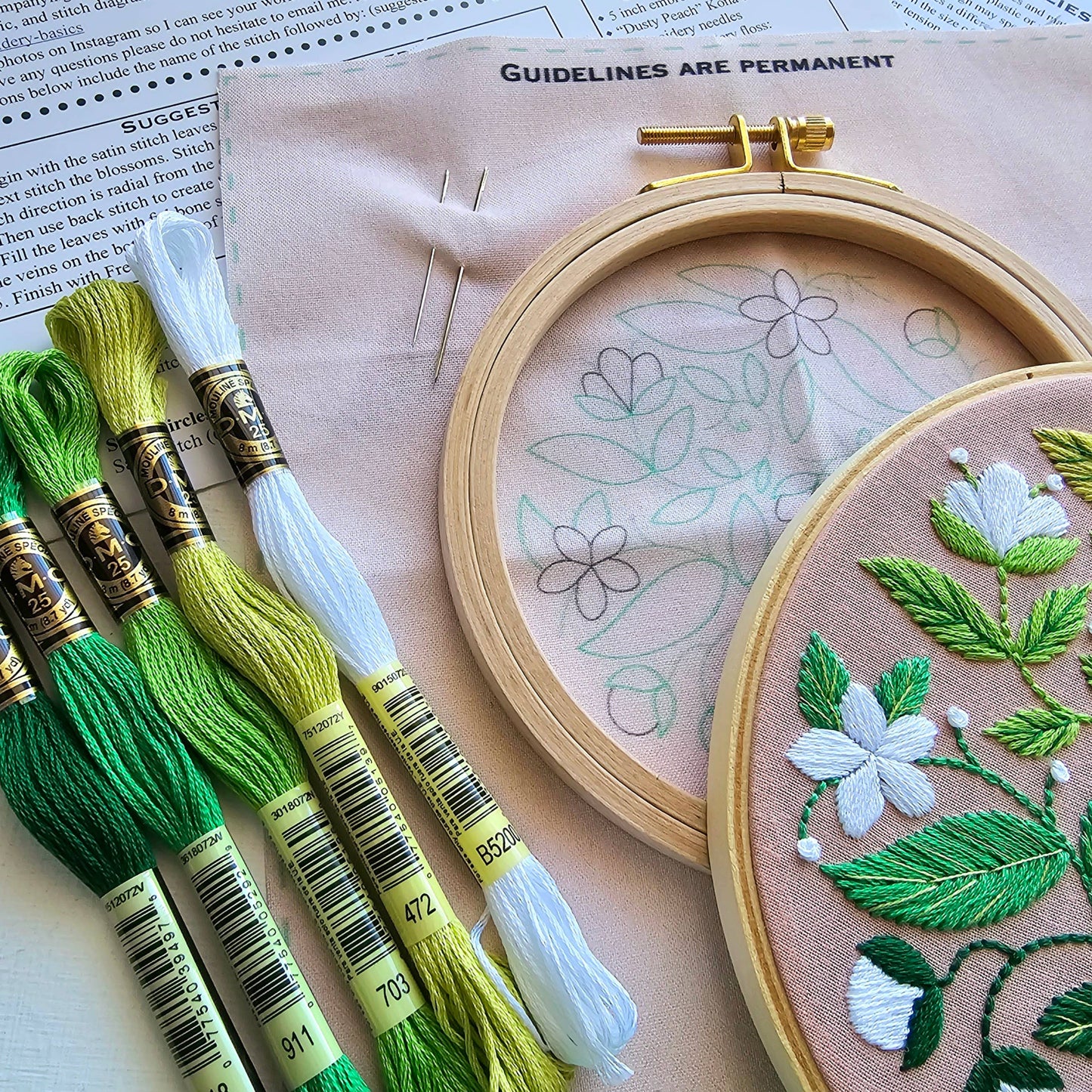 Blissful Blooms Beginner Embroidery Kit