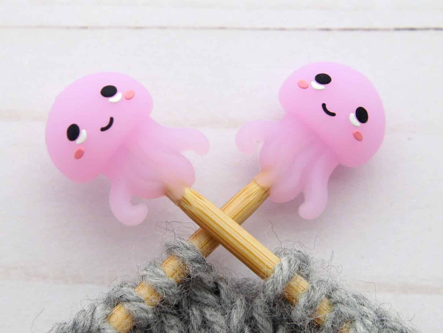 Pink Jellyfish Stitch Stoppers