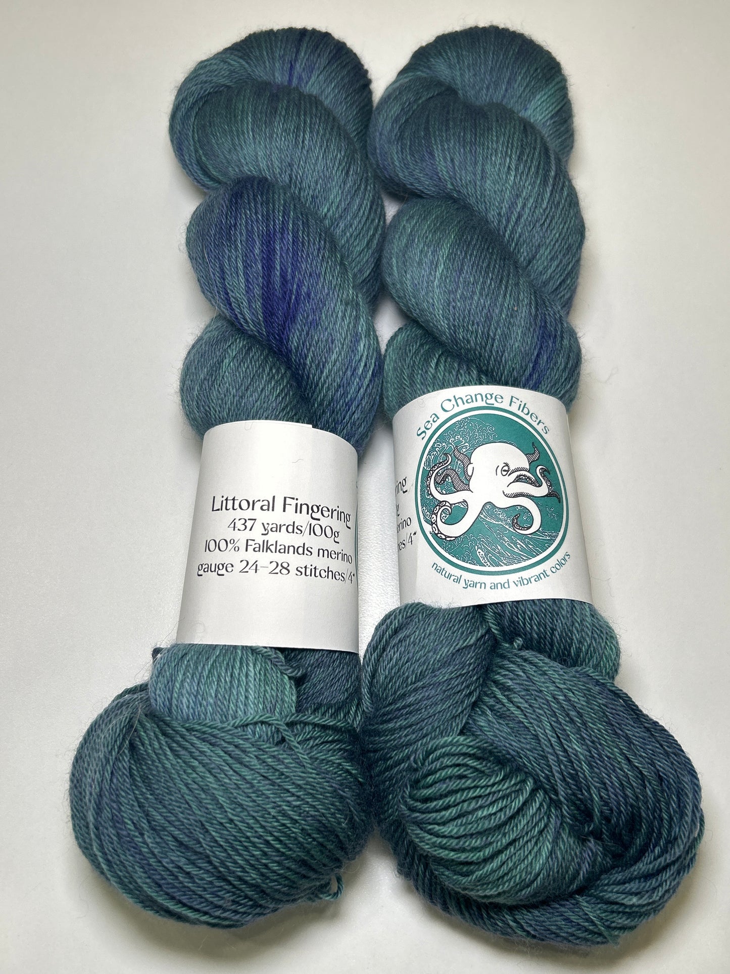 Sea Change Fibers Littoral Fingering ✧ 100% Falklands Merino