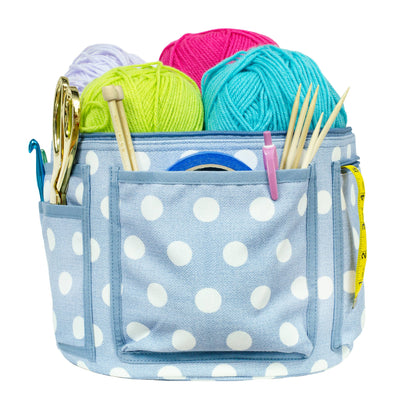 Yarn Bag, Textured Large Dots