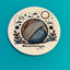 Yarn Moonlight - Vinyl Laptop Bottle Bumper Sticker Knitting