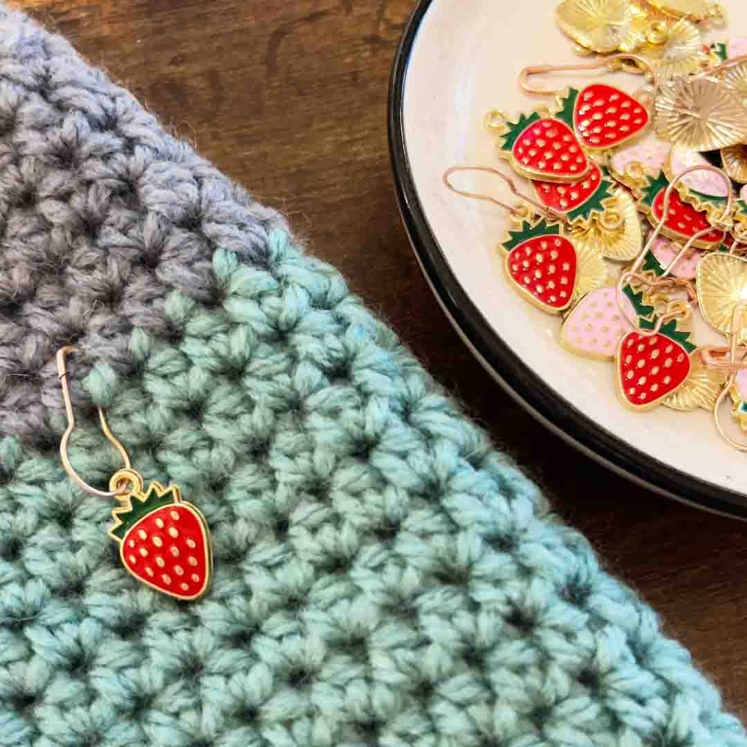 Strawberry Fields Stitch Markers