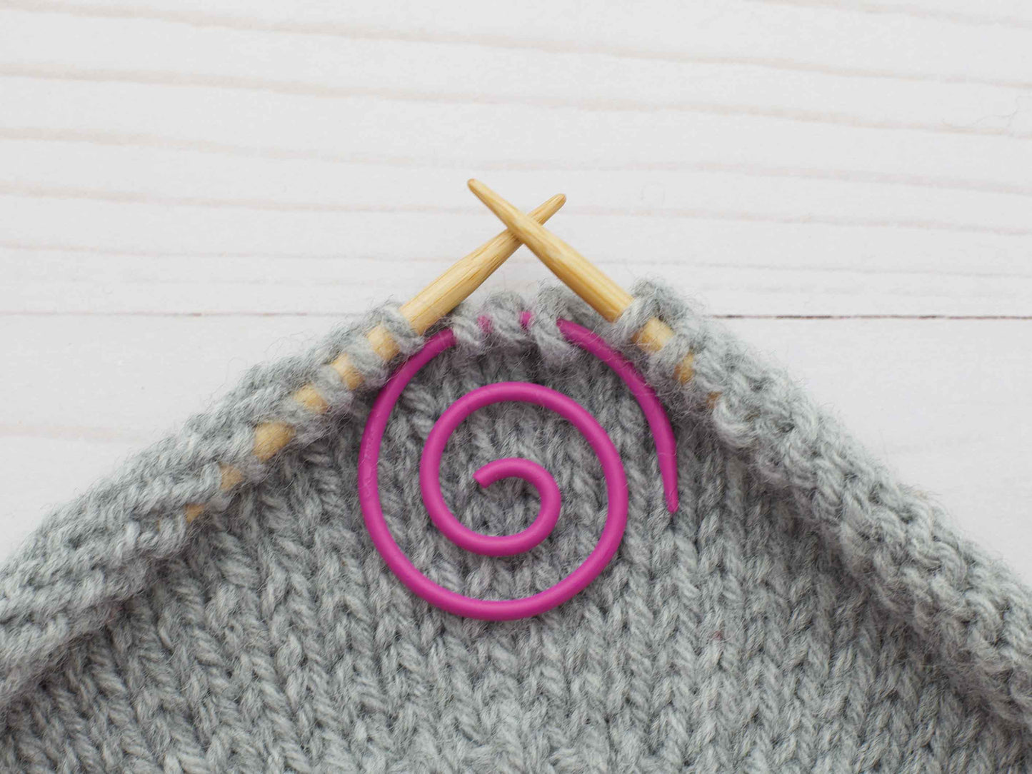 Pink Spiral Cable Needle | Knitting Notions