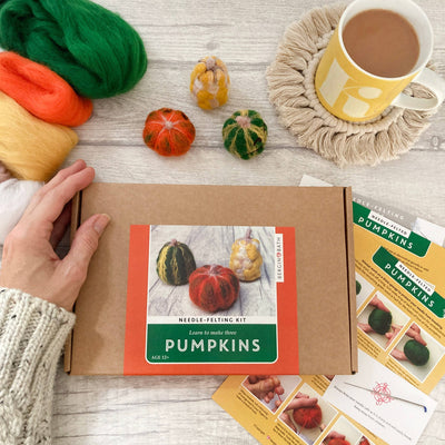 Needle Felting Kit - Pumpkins - Halloween Crafts