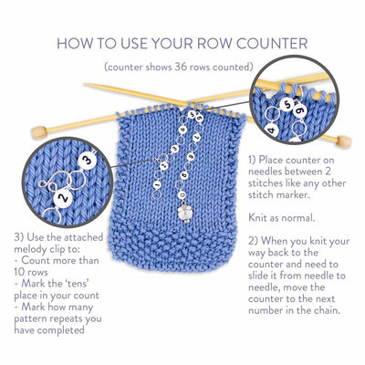 Calico Cat Knitting Chain Row Counter