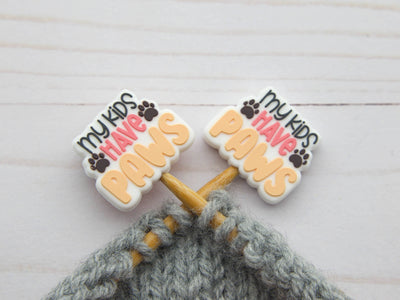 My Kids Have Paws Stitch Stoppers Point Protectors Knitting