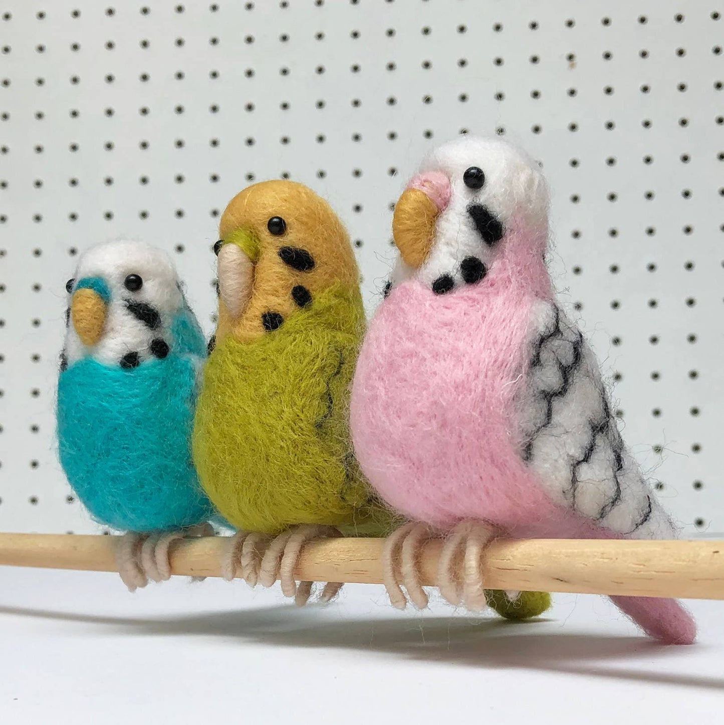Pink Budgie Needle Felting Kit