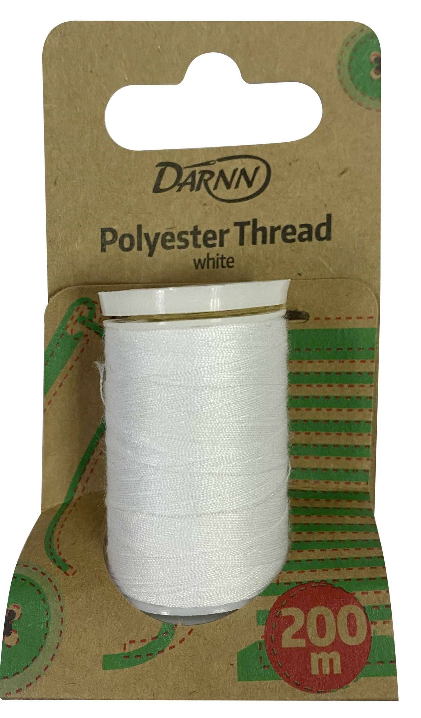 Darnn Polyester Sewing Thread White, All Purpose Thread