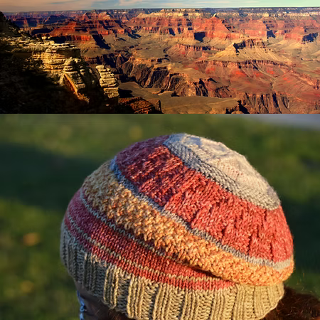 Knitting USA & California Beanie Hat Kits by Nancy Bates