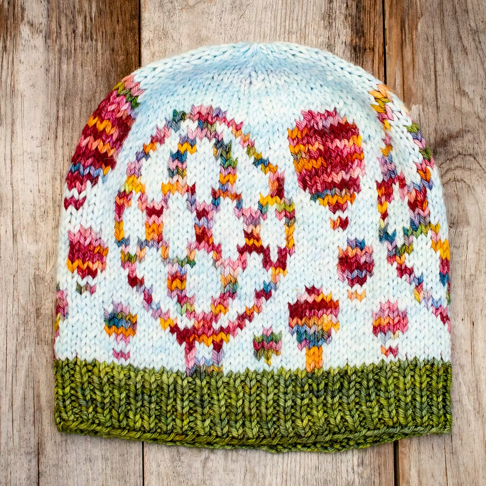 Knitting USA & California Beanie Hat Kits by Nancy Bates