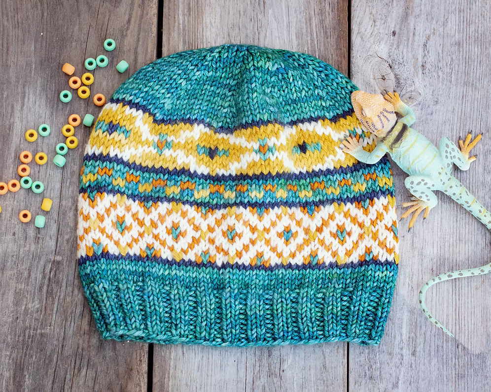 Knitting USA & California Beanie Hat Kits by Nancy Bates
