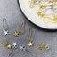 Silver and Gold Stars Stitch Markers, Crochet and Knit Tools