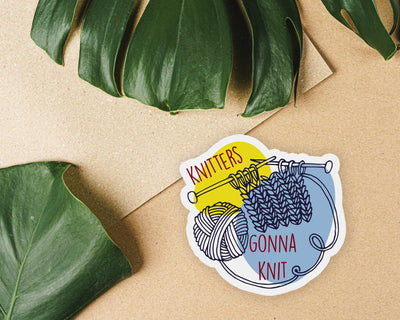 Knitters Gonna Knit Sticker