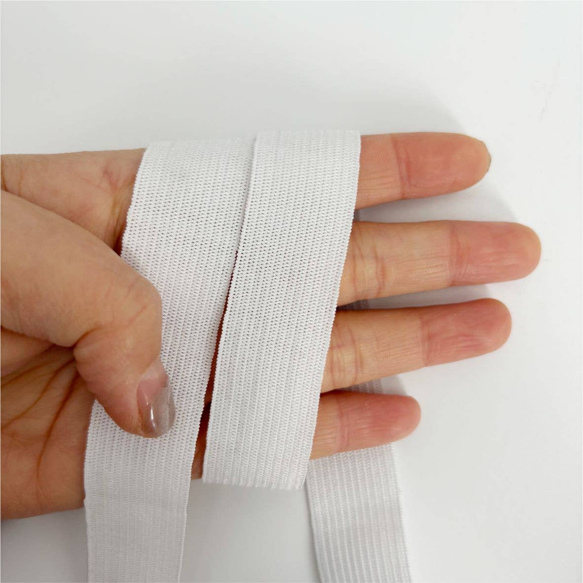 Darnn White Elastic (20mm x 4meters), Wide Elastic Band