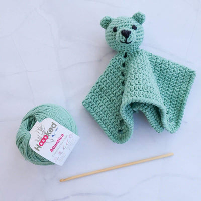 DIY Crochet Kit Cuddle Cloth Bear Bo Sage Green