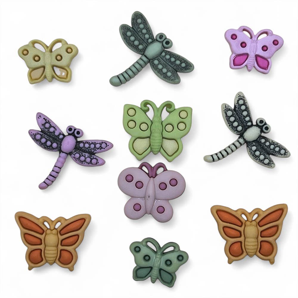 Butterflies & Dragonflies Button Assortment – Overstock