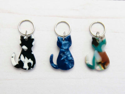 Bold Cat Stitch Markers Knitting Notions