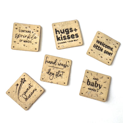 Welcome, New Baby — Cork Sew-In labels