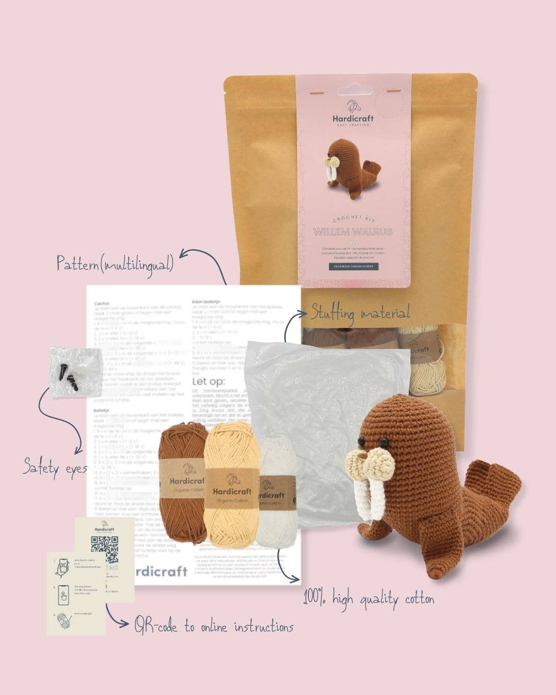 Willem Walrus Crochet Kit