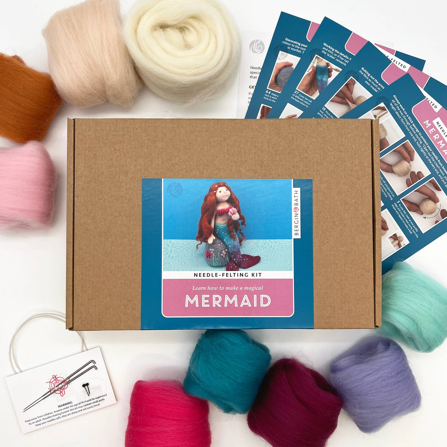 Needle Felting Kit, Mermaid