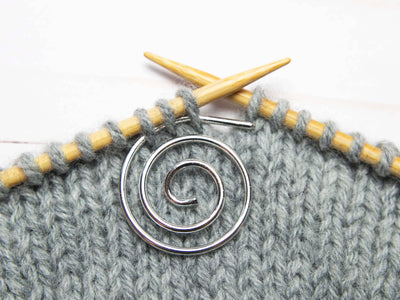 Silver Spiral Cable Needle | Knitting Notions Tools