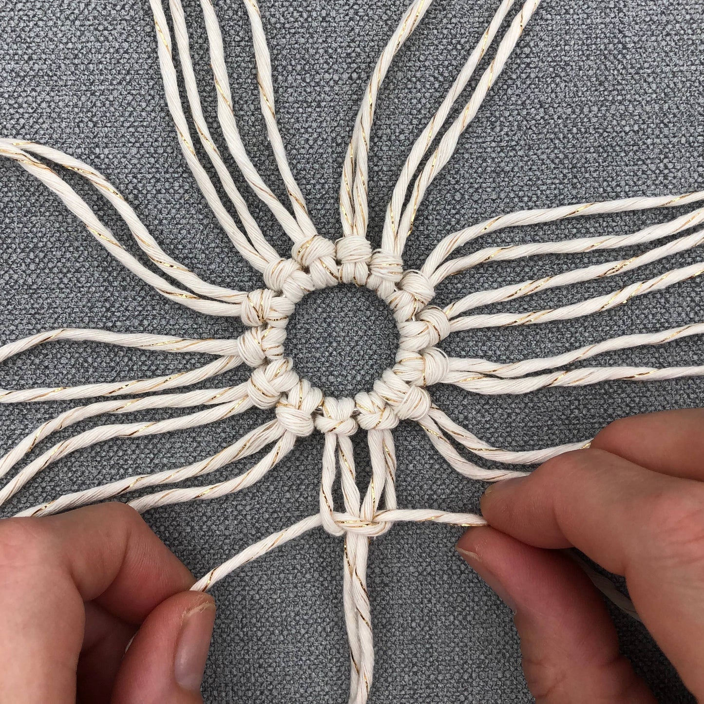 Macramé kit - Christmas Snowflake Decorations