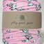 Pink bunny patterned t-shirt yarn (100-120m)