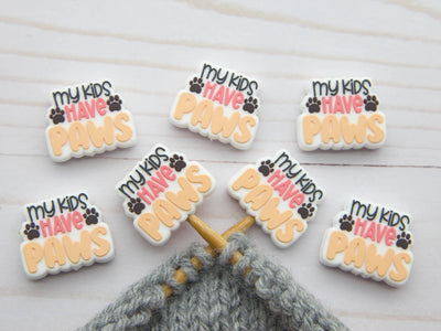 My Kids Have Paws Stitch Stoppers Point Protectors Knitting
