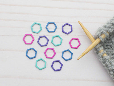 Colorful Hexagon | Stitch Markers