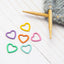 Colorful Heart Closed Ring | Stitch Markers Knitting Notions