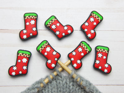 Christmas Stocking | Stitch Stoppers Point Protectors Knit