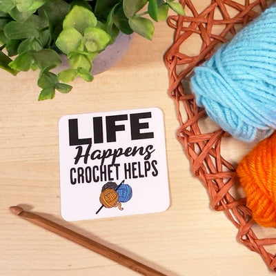 Life Happens Crochet Helps Sticker