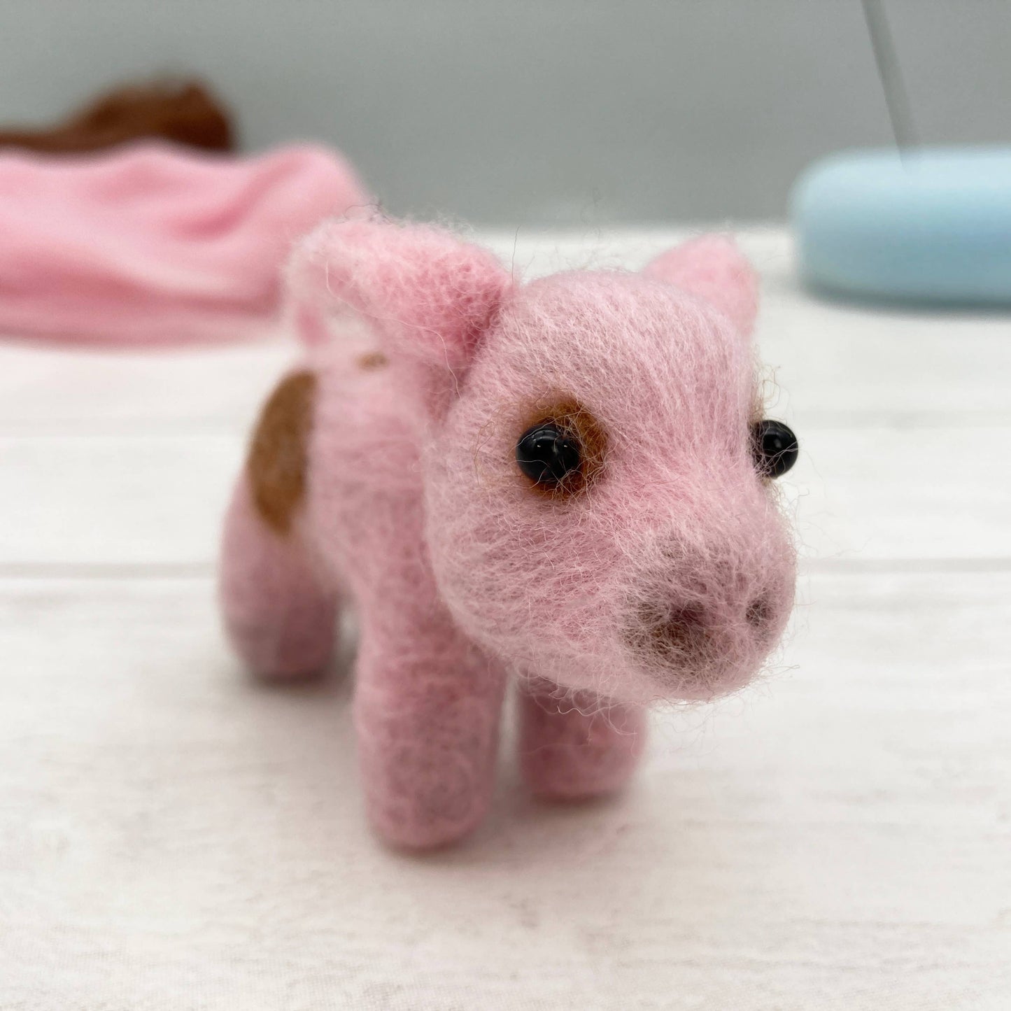 Mini Piglet Needle Felting Kit