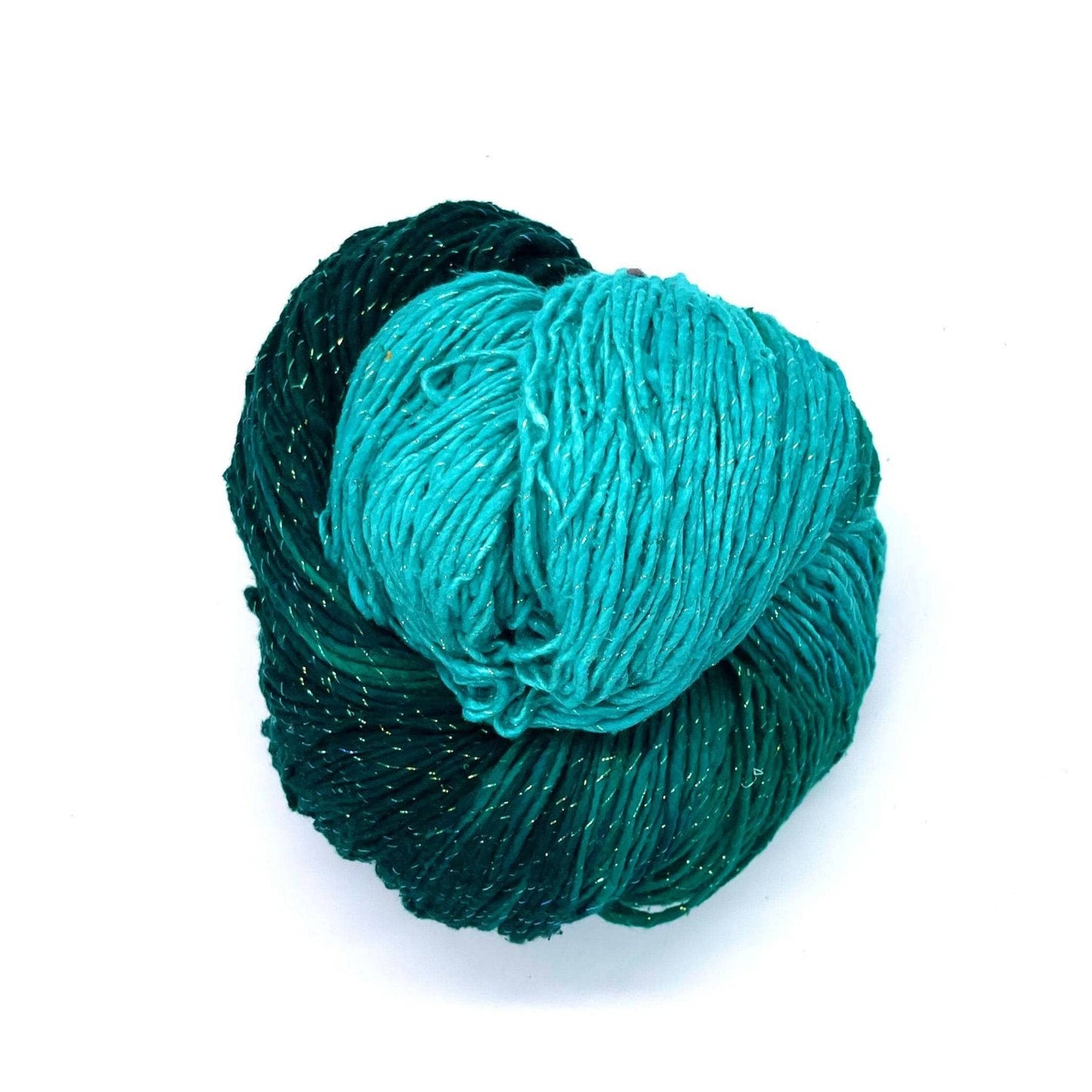 Recycled Silk Roving Worsted Weight Yarn