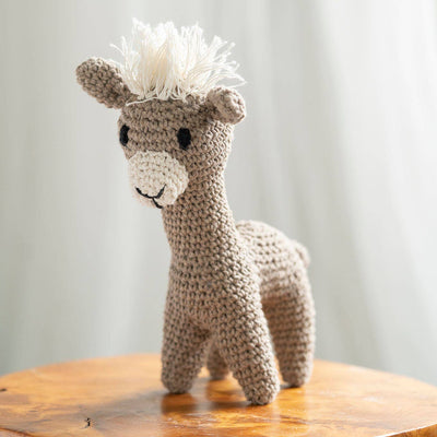 DIY Crochet Kit Llama Laurie Eco Barbante