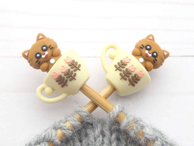 Coffee Cat Stitch Stoppers