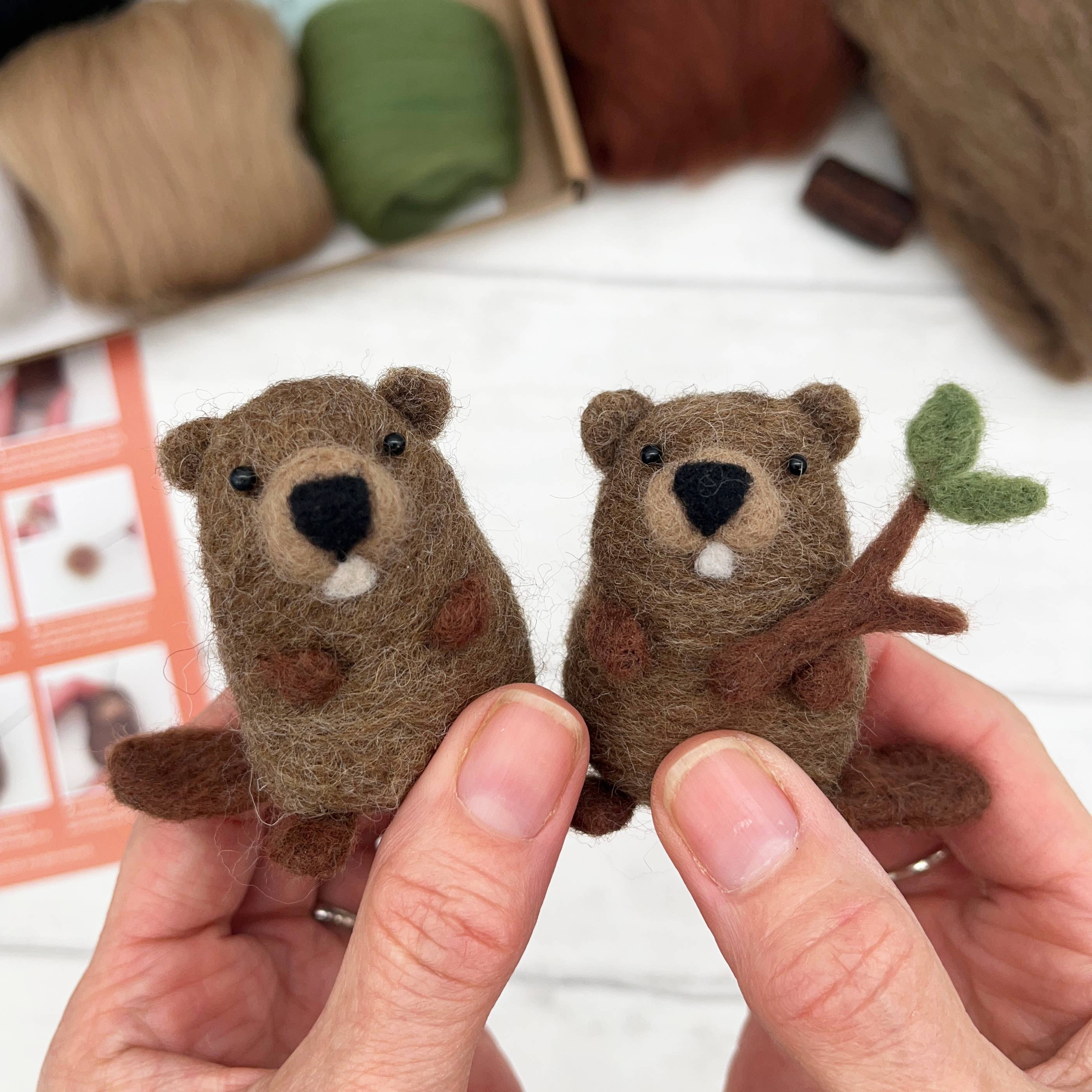 DIY Needle Felt Beaver Kit ☆ Ethically Sourced Wool – Weave