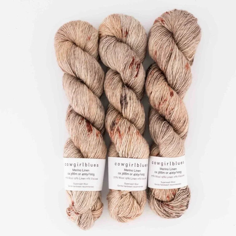 Merino Linen Fingering Weight by cowgirlblues
