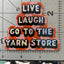 Glitter Vinyl Sticker - Yarn Store LYS Knitting Crochet