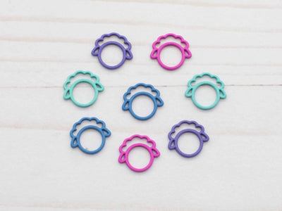 Colorful Sheep Closed Ring | Stitch Markers