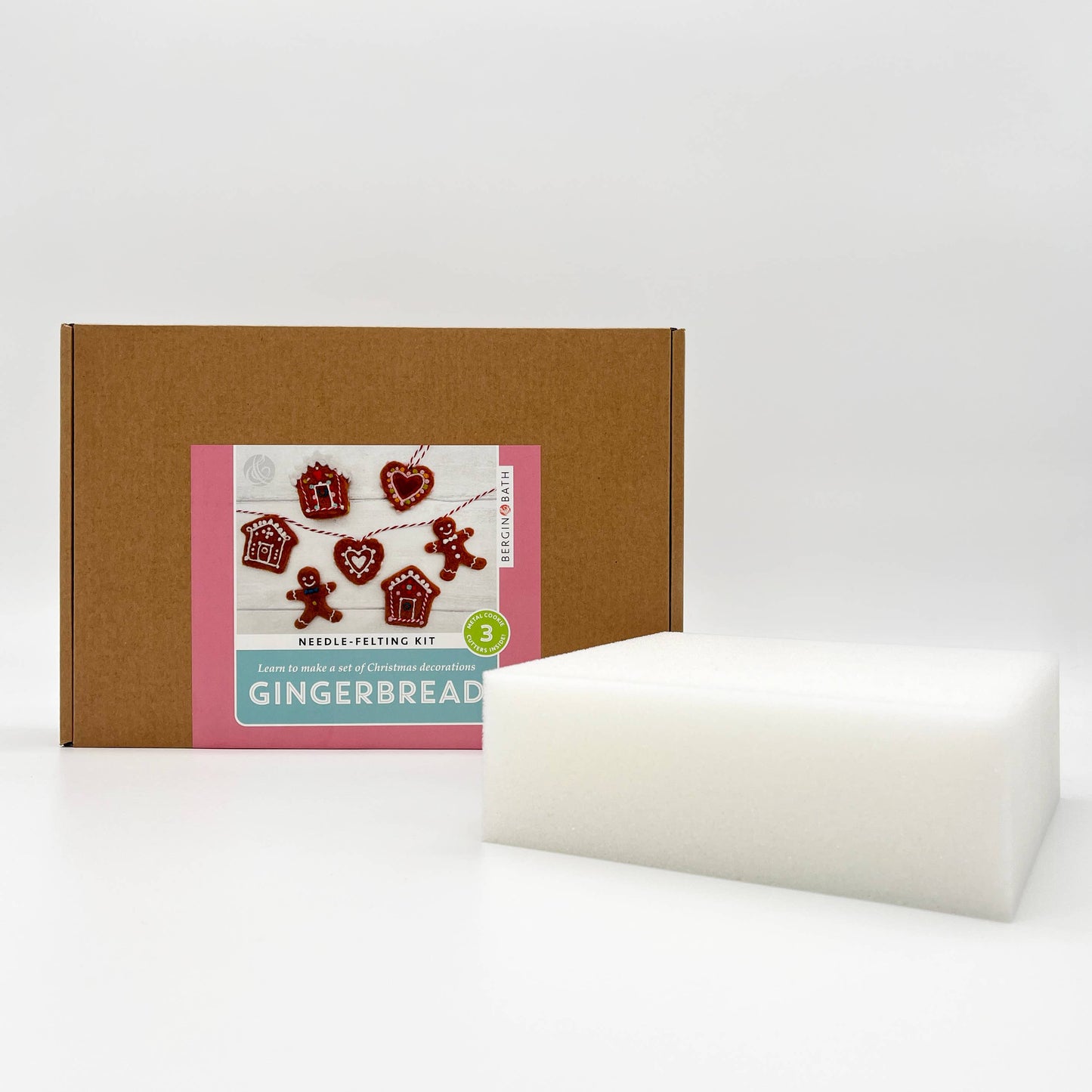 Gingerbread Ornament Needle Felting Kit