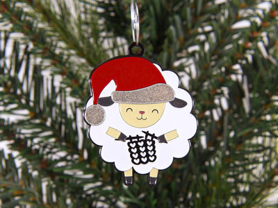 Knitting Sheep Ornament