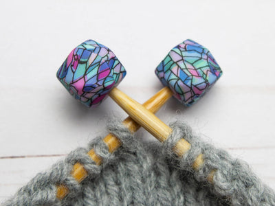 Stained Glass Hexagon | Stitch Stoppers Knitting Notions