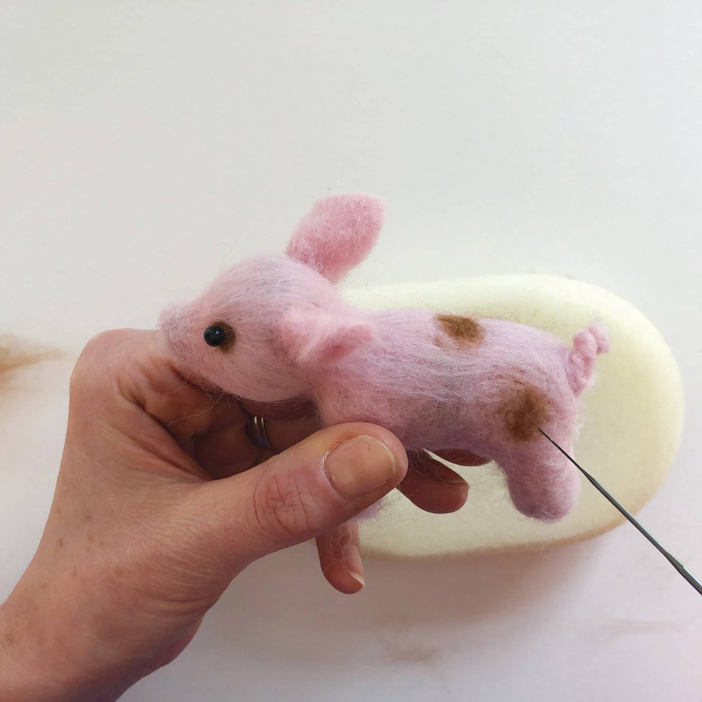 Mini Piglet Needle Felting Kit