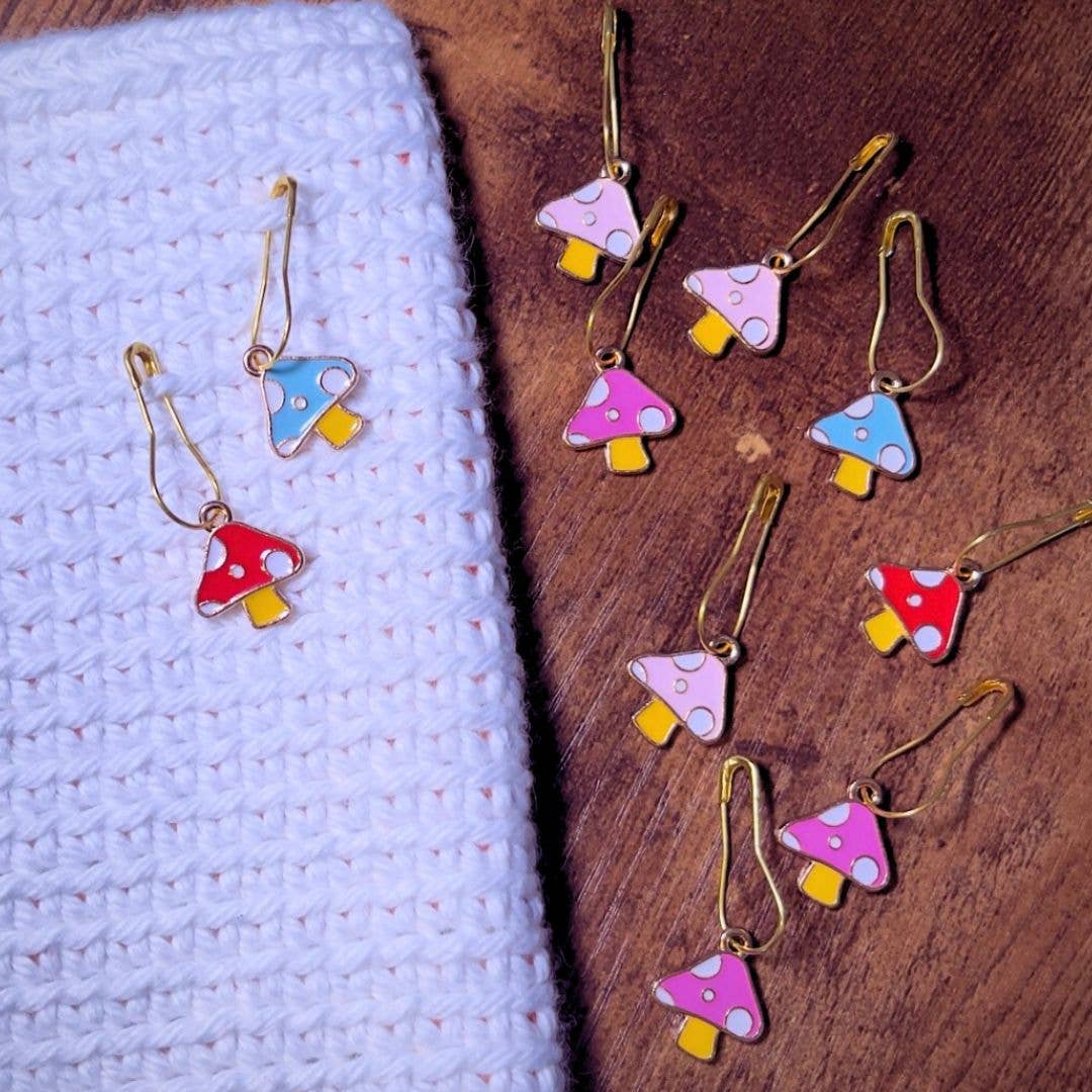 Wild Mushroom Stitch Markers