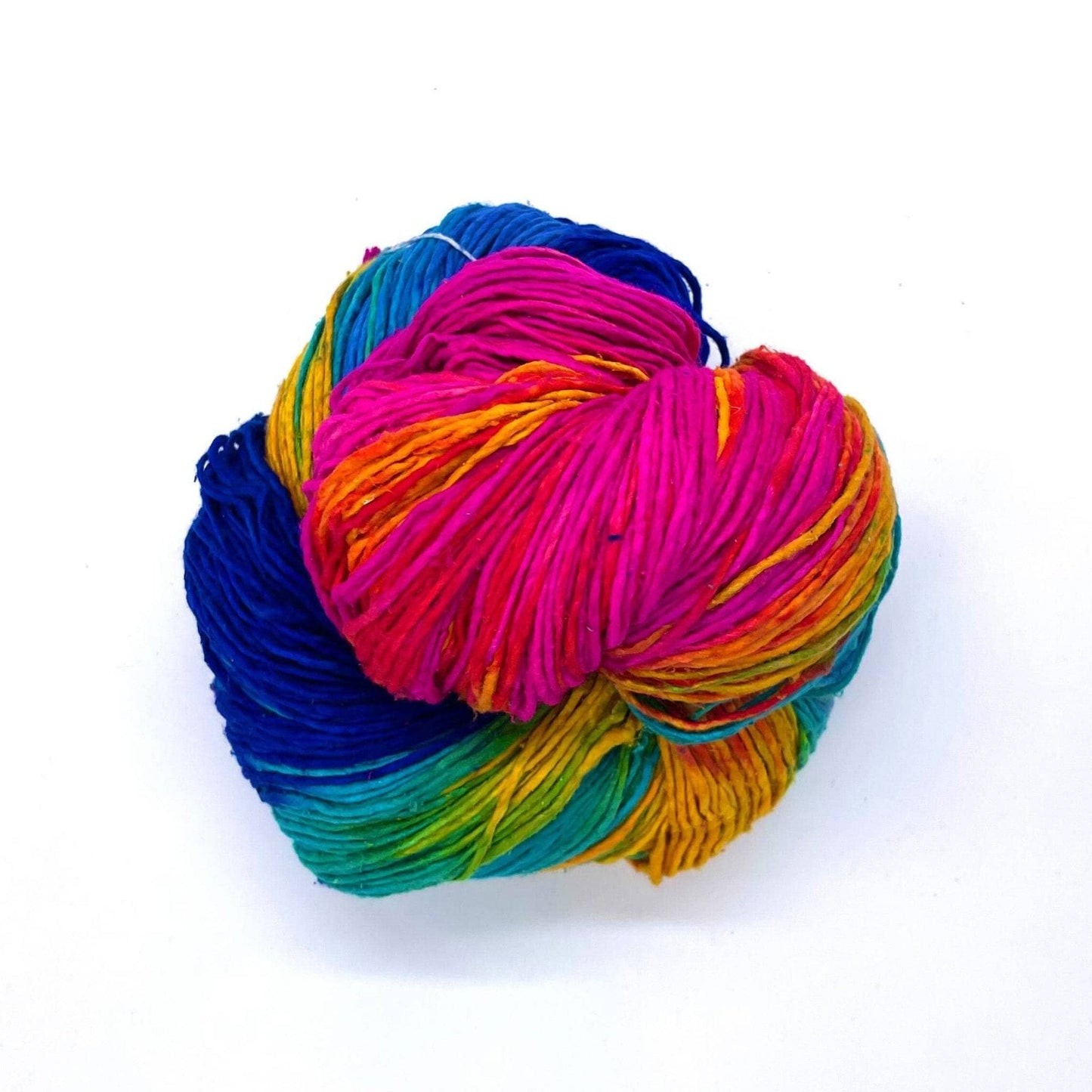 Recycled Silk Roving Worsted Weight Yarn