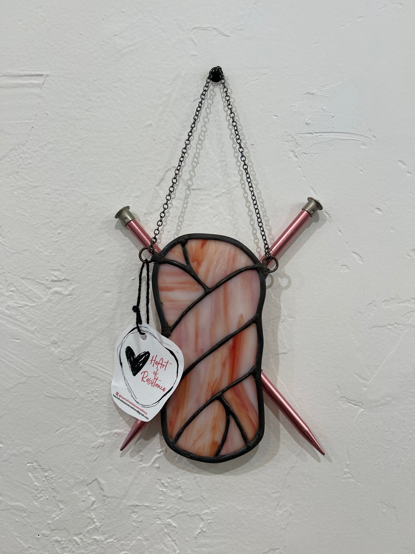 Stained Glass Yarn Art by HeArt of Resistance (Small Size)